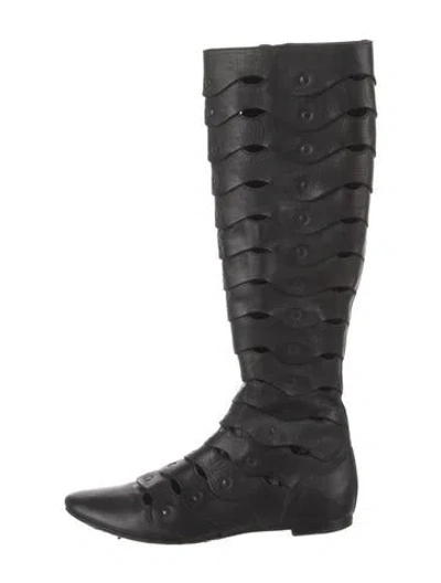 Pre-owned Sigerson Morrison Leather Boots In Black