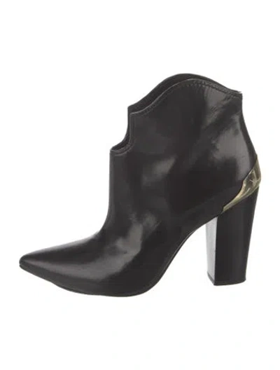 Pre-owned Sigerson Morrison Leather Boots In Black