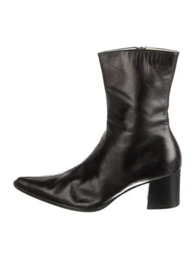 Pre-owned Sigerson Morrison Leather Boots In Gray