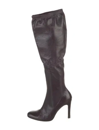 Pre-owned Sigerson Morrison Leather Boots In Purple