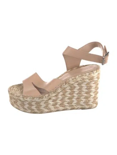 Pre-owned Sigerson Morrison Leather Espadrilles In White