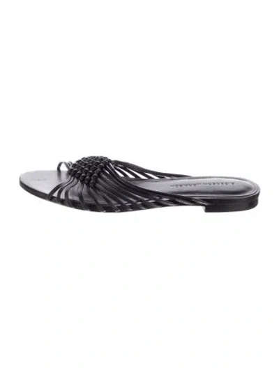 Pre-owned Sigerson Morrison Leather Flats In Black