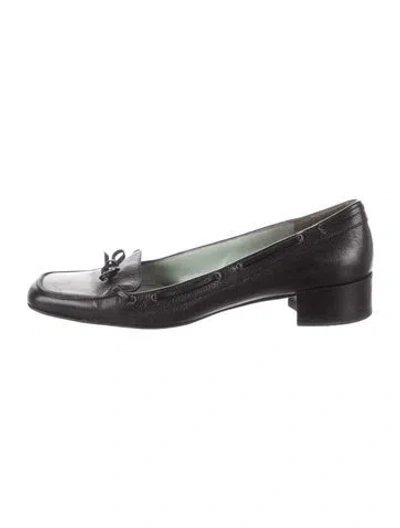 Pre-owned Sigerson Morrison Leather Loafers In Black
