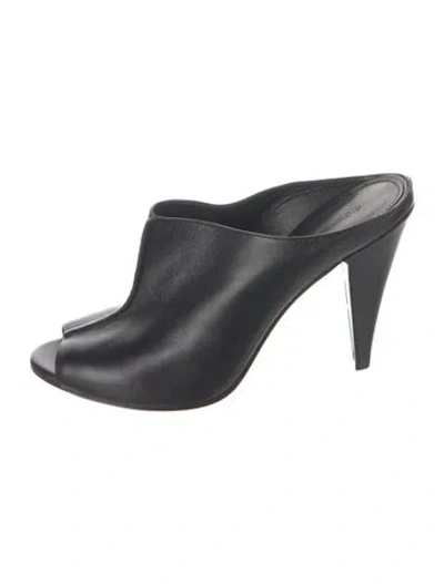 Pre-owned Sigerson Morrison Leather Mules In Black