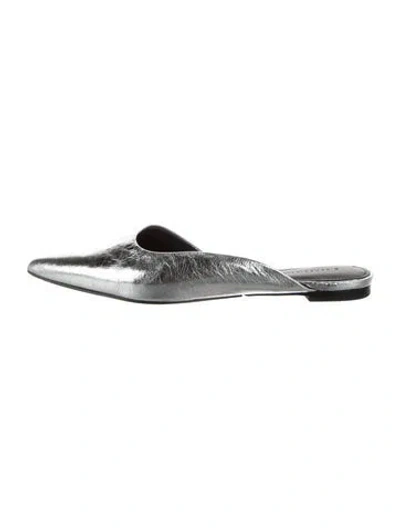 Pre-owned Sigerson Morrison Leather Mules In Silver