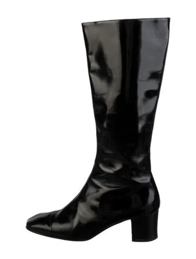 Pre-owned Sigerson Morrison Leather Riding Boots In Black