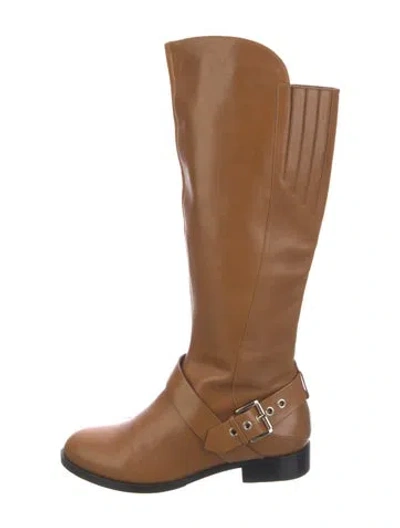 Pre-owned Sigerson Morrison Leather Riding Boots In Brown