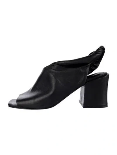 Pre-owned Sigerson Morrison Leather Sandals In Black