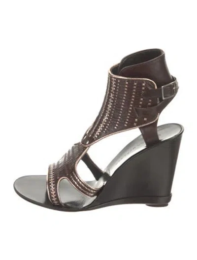 Pre-owned Sigerson Morrison Leather Sandals In Black