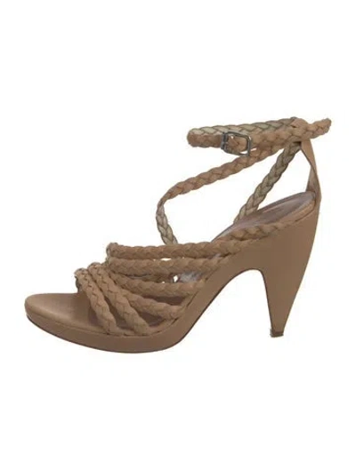 Pre-owned Sigerson Morrison Leather Sandals In Neutrals