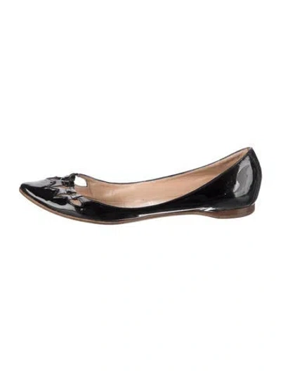 Pre-owned Sigerson Morrison Patent Leather Flats In Black