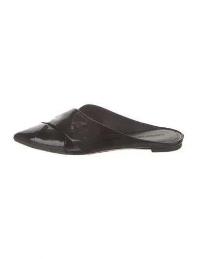 Pre-owned Sigerson Morrison Patent Leather Mules In Black