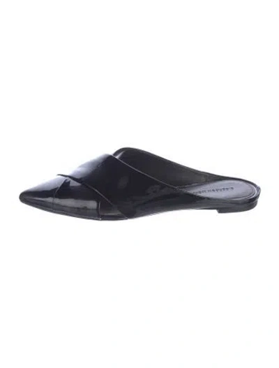 Pre-owned Sigerson Morrison Patent Leather Mules In Blue