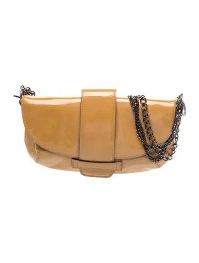 Pre-owned Sigerson Morrison Patent Leather Shoulder Bag In Brown
