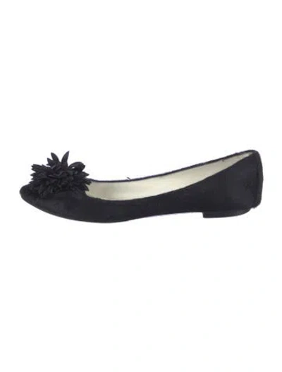 Pre-owned Sigerson Morrison Ponyhair Flats In Blue