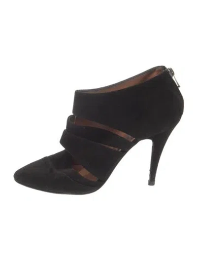 Pre-owned Sigerson Morrison Suede In Black