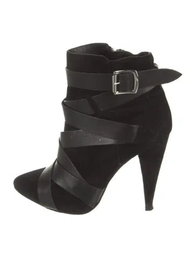 Pre-owned Sigerson Morrison Suede Boots In Black