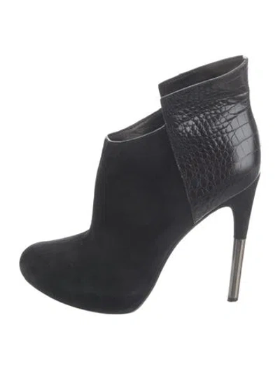 Pre-owned Sigerson Morrison Suede Boots In Black
