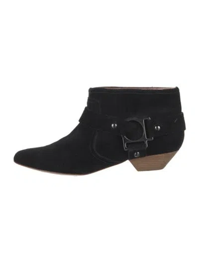 Pre-owned Sigerson Morrison Suede Boots In Black