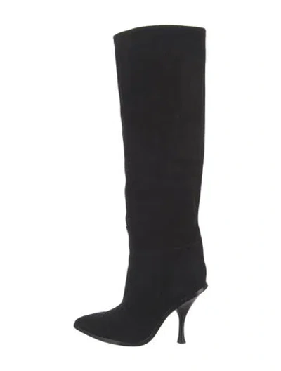 Pre-owned Sigerson Morrison Suede Boots In Black