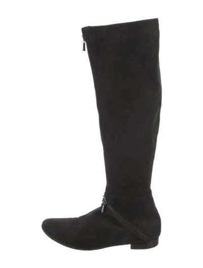 Pre-owned Sigerson Morrison Suede Boots In Black