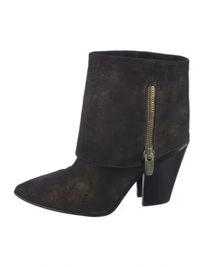 Pre-owned Sigerson Morrison Suede Boots In Blue