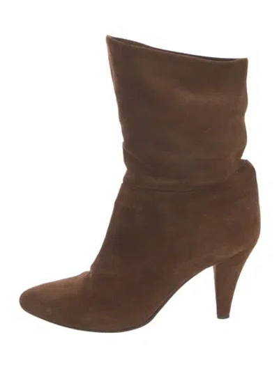 Pre-owned Sigerson Morrison Suede Boots In Brown