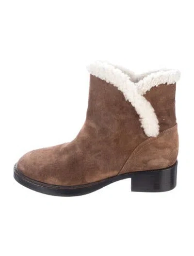 Pre-owned Sigerson Morrison Suede Boots In Brown