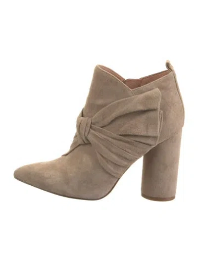 Pre-owned Sigerson Morrison Suede Boots In Gray