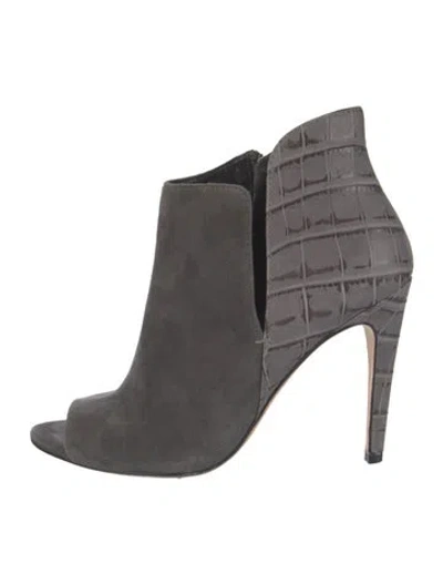 Pre-owned Sigerson Morrison Suede Boots In Gray