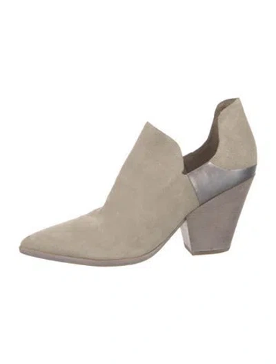 Pre-owned Sigerson Morrison Suede Boots In Neutral
