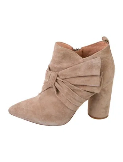 Pre-owned Sigerson Morrison Suede Boots In Neutral