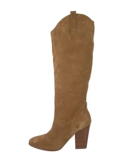 Pre-owned Sigerson Morrison Suede Boots In Neutral