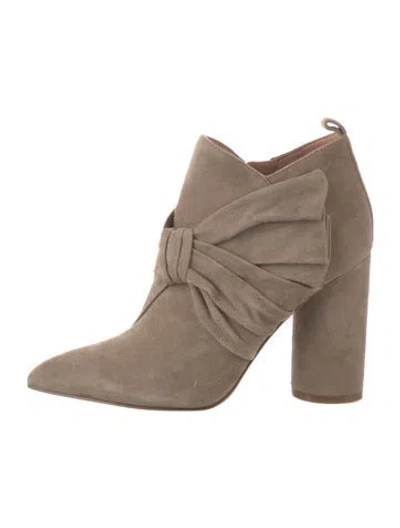 Pre-owned Sigerson Morrison Suede Boots In Neutrals