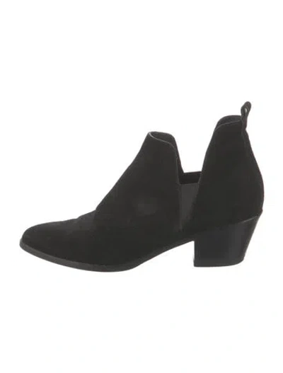 Pre-owned Sigerson Morrison Suede Chelsea Boots In Black