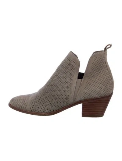 Pre-owned Sigerson Morrison Suede Chelsea Boots In Gray