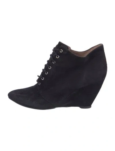 Pre-owned Sigerson Morrison Suede Lace-up Boots In Multi