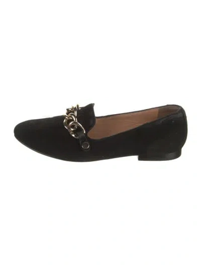 Pre-owned Sigerson Morrison Suede Loafers In Black