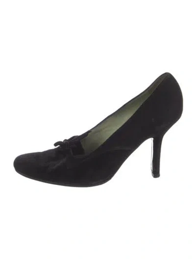 Pre-owned Sigerson Morrison Suede Pumps In Black