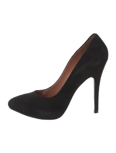 Pre-owned Sigerson Morrison Suede Pumps In Black
