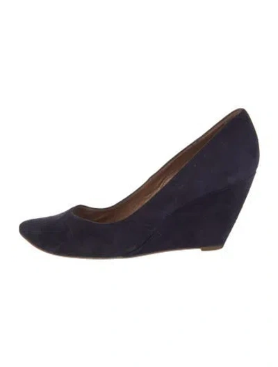 Pre-owned Sigerson Morrison Suede Pumps In Blue