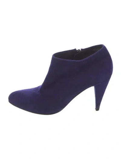 Pre-owned Sigerson Morrison Suede Pumps In Blue