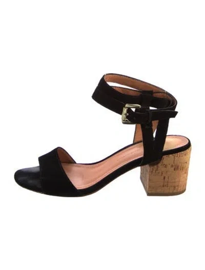 Pre-owned Sigerson Morrison Suede Sandals In Black