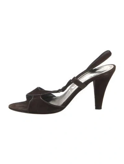 Pre-owned Sigerson Morrison Suede Sandals In Brown