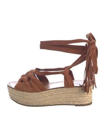 Pre-owned Sigerson Morrison Suede Sandals In Brown