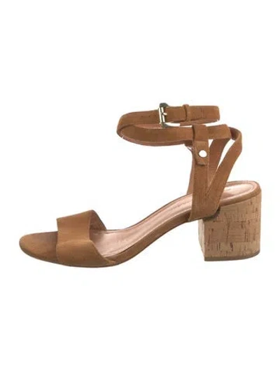 Pre-owned Sigerson Morrison Suede Sandals In Neutral