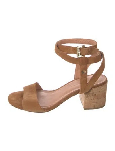 Pre-owned Sigerson Morrison Suede Sandals In Neutrals