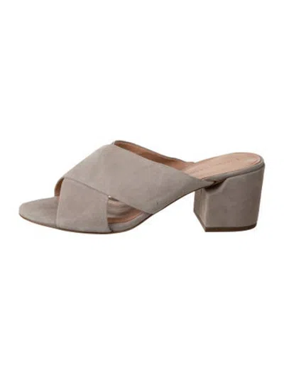 Pre-owned Sigerson Morrison Suede Sandals In Neutrals