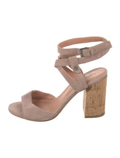 Pre-owned Sigerson Morrison Suede Sandals In Pink