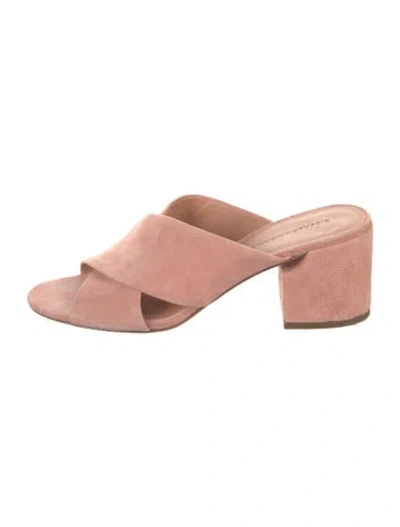 Pre-owned Sigerson Morrison Suede Sandals In Pink